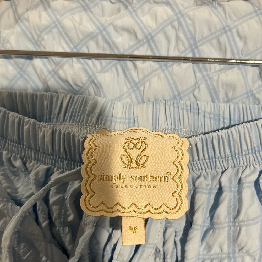 2PC Set Simply Southern Light Blue Pajamas - Picture 5 of 5